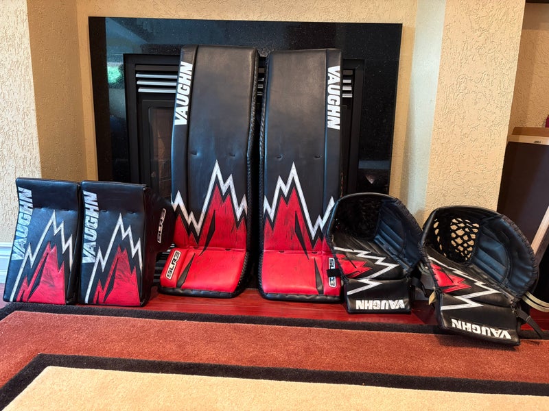 35+2" 2024 Vaughn SLR 3 Goalie Leg Pads and 2 sets of gloves and blockers Pro Stock