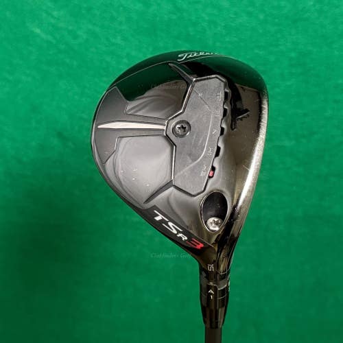 Titleist TSR3 15 Fairway Wood Mitsubishi Tensei 1K Black 75 Graphite Stiff