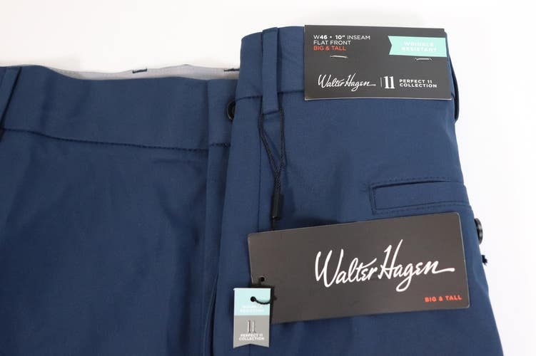 Walter Hagen Big & Tall Perfect 11 Collection Flat Front Golf Shorts Men's 46