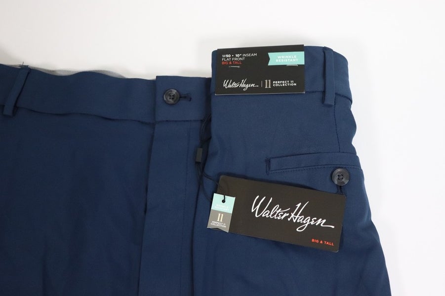 Walter Hagen Big & Tall Perfect 11 Collection Flat Front Golf Shorts Men's 50