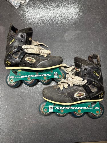 Mission Inline Roller Hockey Skates Size 2 Control Series XI