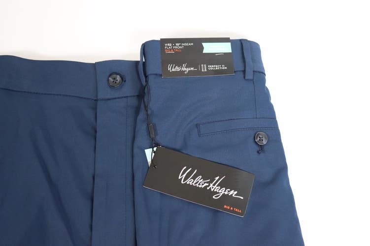 Walter Hagen Big & Tall Perfect 11 Collection Flat Front Golf Shorts Men's 52