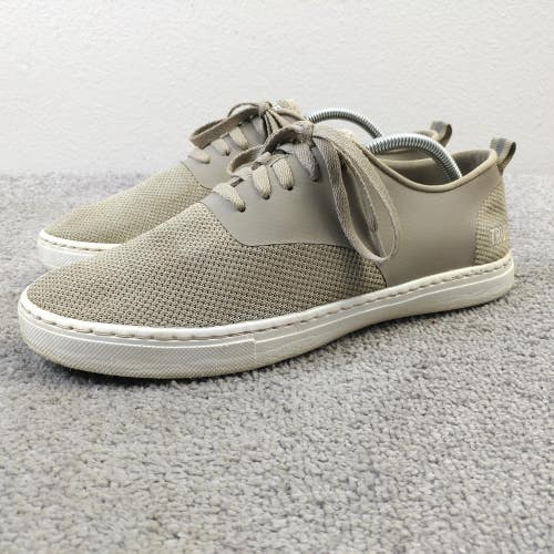 True Linkswear Eco Knit Golf Shoes Mens Size 10 Spikeless Beige Low Top Lace Up