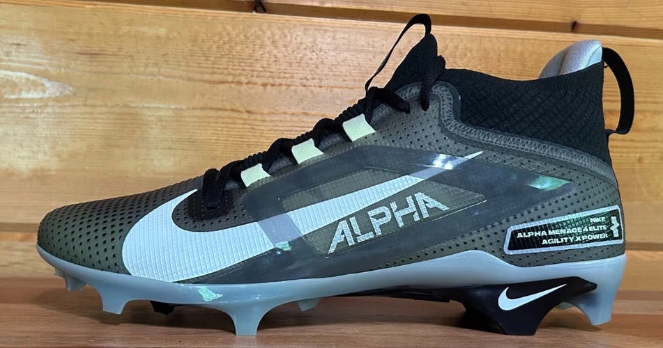 Men's Size M 16.0 (W 17.0) Nike Nike Alpha Menace Elite Mid Top Molded Cleats (New)