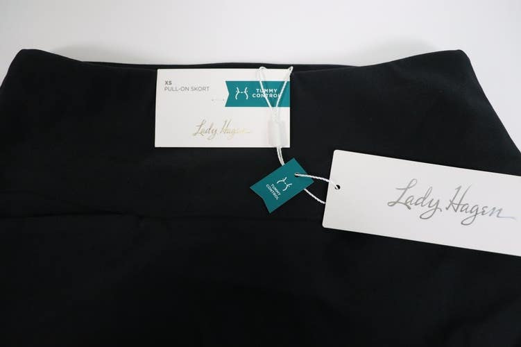 Lady Hagen Women's 17'' Tummy Control Golf Skort, XS, Black