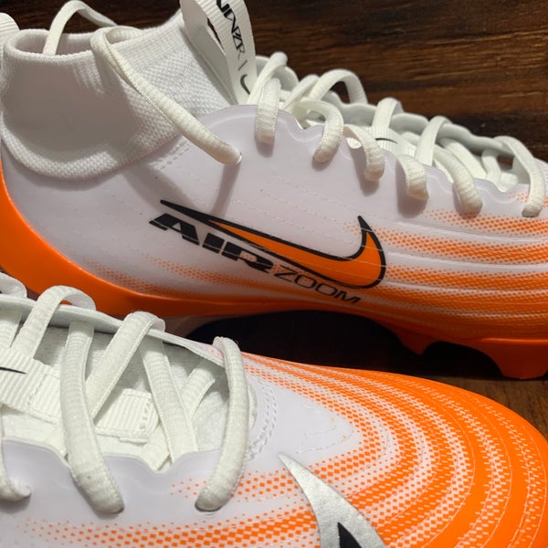 Men Nike Air Zoom Vapor Pro 1 Orange White Football Cleats  display picture 2