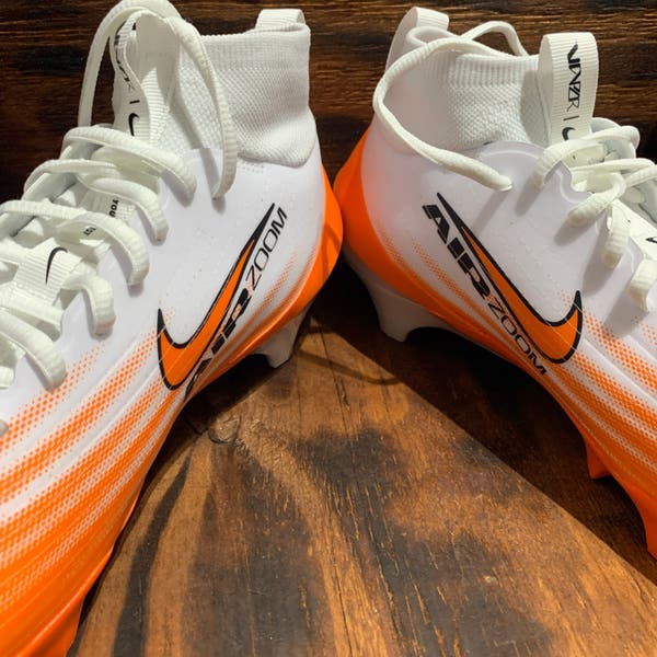 Men Nike Air Zoom Vapor Pro 1 Orange White Football Cleats  display picture 2