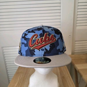 NWS Chicago Cubs Blue Camo New Era 59fifty 7 3/4 MLB