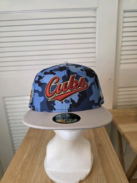 NWS Chicago Cubs Blue Camo New Era 59fifty 7 3/4 MLB