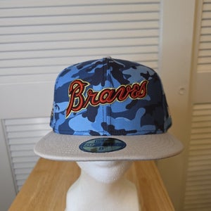 NWS Atlanta Braves Blue Camo New Era 59fifty 8 MLB