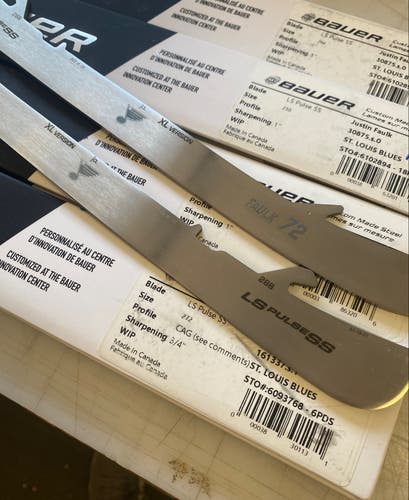 NEW Bauer LS Pulse SS Edge Steel Runners LS3 Edge Replacement 5944