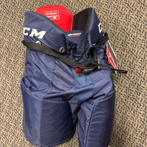 Junior Large Navy CCM Jetspeed 350 Hockey Pants (New)