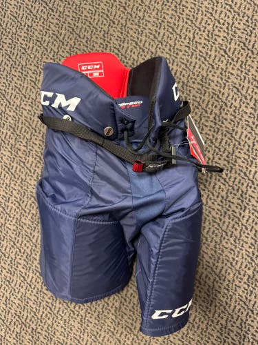 Junior Large Navy CCM Jetspeed 350 Hockey Pants (New)