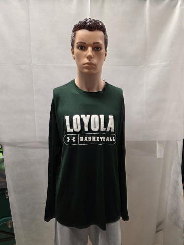 Loyola Greyhounds Basketball Team Issued Long Sleeve Shirt Under Armour XL