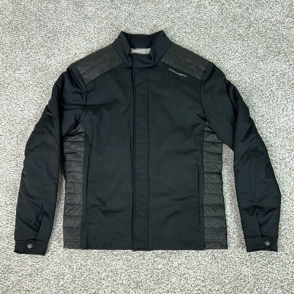Porsche Design X PUMA Jacket Men Large Quilted Racing Coat Sports Logo TOp