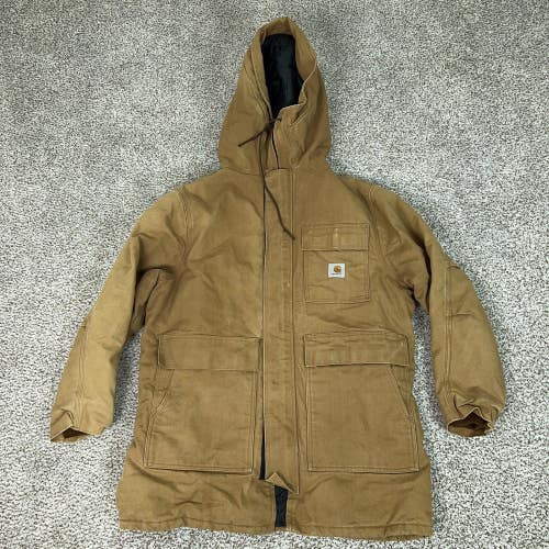 Vintage Carhartt Jacket Mens Large Brown Arctic Quilt Lined Workwear Canvas Coat