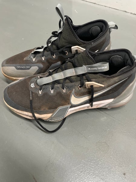 Black Men's Size M 11.0 (W 12.0) Adult Nike Mike trout Metal Cleats (Used)