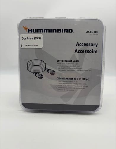 (New) Humminbird AS EC 30E Ethernet Cable 30 ft. for Select Humminbird Systems