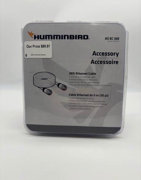 (New) Humminbird AS EC 30E Ethernet Cable 30 ft. for Select Humminbird Systems