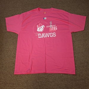 Hanes Georgia Bulldogs Womens Graphic Print Pink T-Shirt XXL