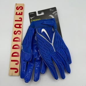 Nike Superbad 6.0 NFL Football Gloves Blue White DX4520-419 Men’s Sz XXL NWT

New With Tags