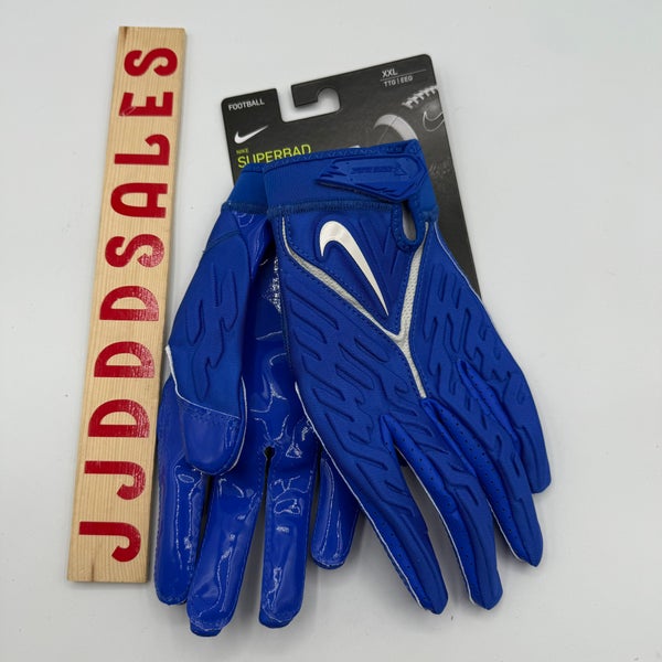Nike Superbad 6.0 NFL Football Gloves Blue White DX4520-419 Men’s Sz XXL NWT

New With Tags