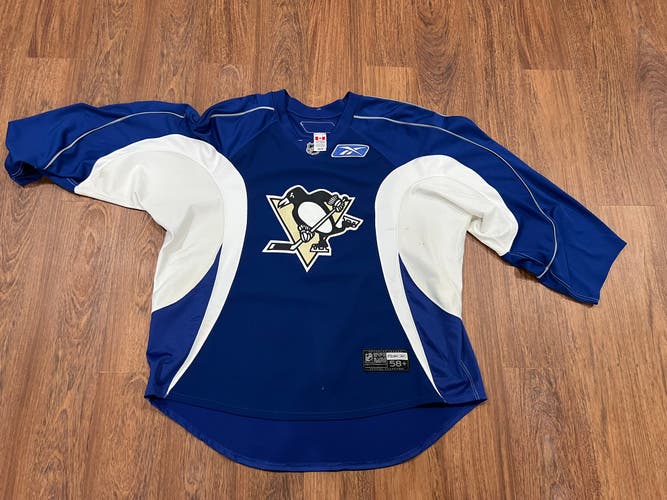 Pittsburgh Penguins Authentic Practice Jersey - Used   58+G Royal Blue