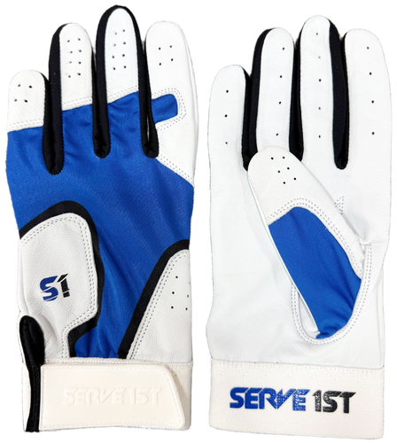 Serve 1st Pro Performance Batting Gloves - Royal/Black