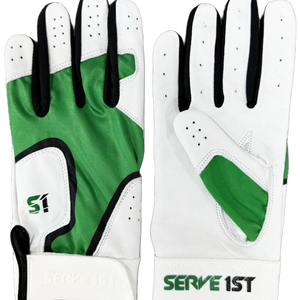 Serve 1st Pro Performance Batting Gloves - Green/Black