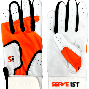 Serve 1st Pro Performance Batting Gloves - Orange/Black