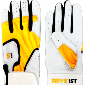 Serve 1st Pro Performance Batting Gloves - Gold/Black