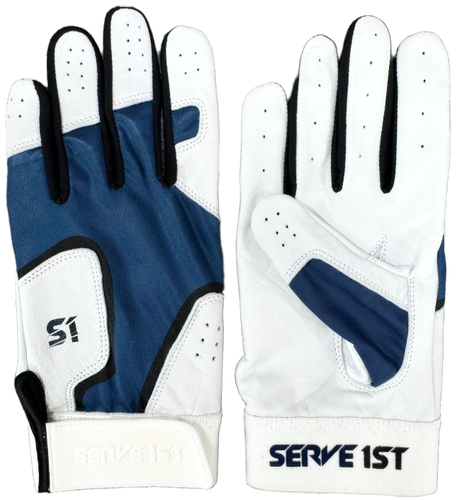Serve 1st Pro Performance Batting Gloves - Navy/Black