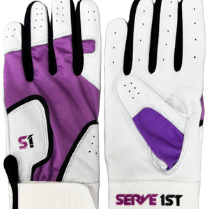 Serve 1st Pro Performance Batting Gloves - Purple/Black