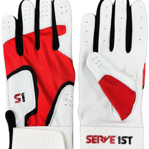 Serve 1st Pro Performance Batting Gloves - Red/Black