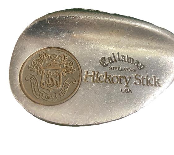 Callaway Steel Core Hickory Stick Soft Hi Lob Wedge 59* RH Wood Shaft 34.5" Nice