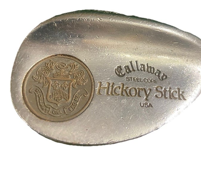 Callaway Steel Core Hickory Stick Soft Hi Lob Wedge 59* RH Wood Shaft 34.5" Nice