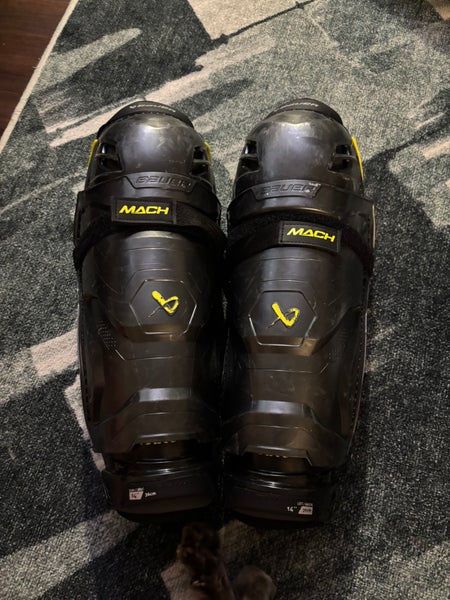 Intermediate Bauer Supreme Mach 14" Shin Pads (Used)