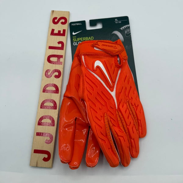 Nike Superbad 6.0 NFL Football Gloves Orange White DX4520-804 Men’s Sz XL NWT

New With Tags