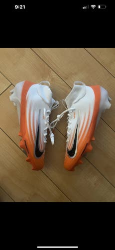 Nike Air Zoom Vapor Pro 1 Orange White Football Cleats HM8850-103 Size 7.5