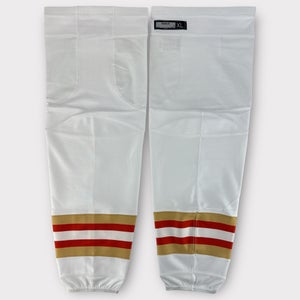 Pro Stock New Reebok Large, XL, XL+ Syracuse Crunch Ducks White Hockey Socks
