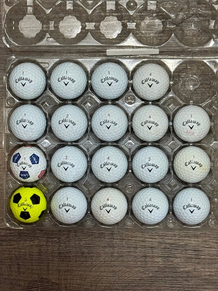 19 Callaway Chrome Soft Golf Balls - 5A MINT CONDITION ONLY