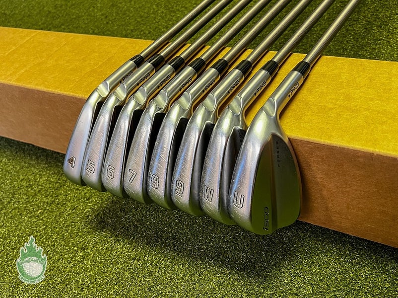 Ping Blue Dot i500 Forged Irons 4-PW/UW Steelfiberi95 Stiff Graphite Golf Set