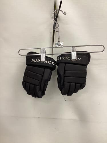 Used Pure Hockey GLOVES Youth Gloves Black 8" 11851-S000038055