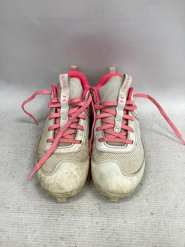Used Under Armour GLYDE BB/SB Cleats White Junior 03.5 11851-S000038058
