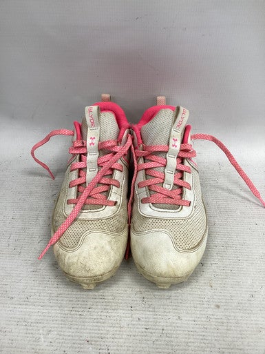 Used Under Armour GLYDE BB/SB Cleats White Junior 03.5 11851-S000038058