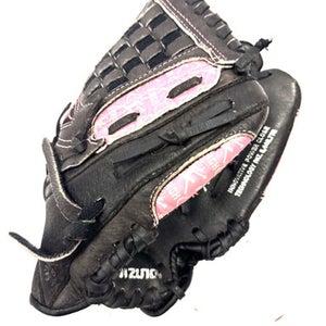 Used Mizuno FINCH RH Throw Fastpitch Gloves Black 10" 11860-C000298226