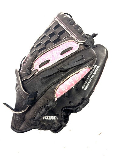 Used Mizuno FINCH RH Throw Fastpitch Gloves Black 10" 11860-C000298226