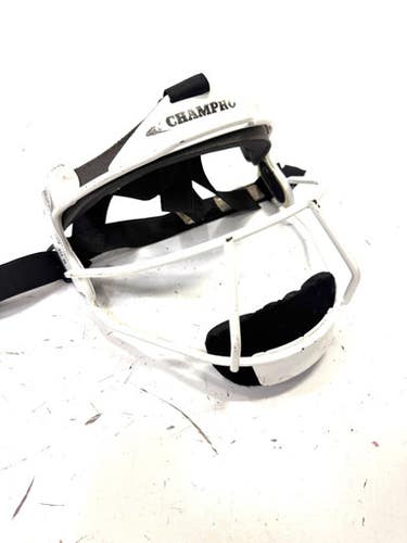 Used Champro FIELDERS MASK BB/SB Fielders Mask White One Size 11860-C000298210