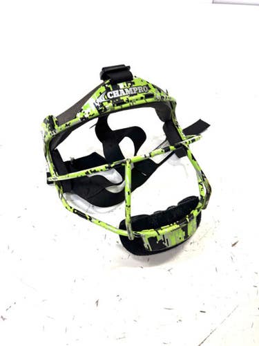 Used Champro FIELDERS MASK BB/SB Fielders Mask Neon Green One Size 11860-C000298209