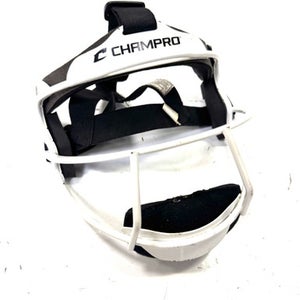 Used Champro FIELDERS MASK BB/SB Fielders Mask White One Size 11860-C000298208